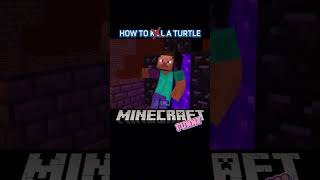 🐢MineCraft 🐢How to help a turtle m minecraft minecraftmemes minecraftshorts funny turtle [upl. by Atikin932]