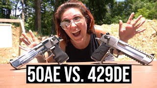 50AE vs 429DE  Desert Eagles at 10000 FPS Slow Mo [upl. by Enilecram]