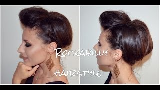 Model per floke te shkurter  Rockabilly Hairstyle [upl. by Aivonas]