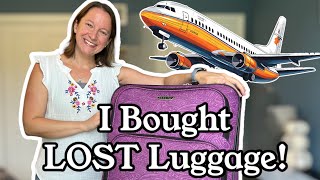 I Bought LOST LUGGAGE Cheap 700 Worth of Clothing Unclaimed Baggage Try On [upl. by Ymerej351]