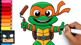 How To Draw Michelangelo  Teenage Mutant Ninja Turtles [upl. by Ohce]