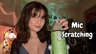 ASMR  Fast and Aggressive Mic Scratching On Bare Foam Fluffy  Beeswax Covers Mouth Sounds [upl. by Luapnaes]