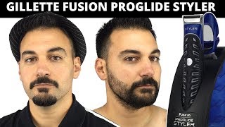 Beard Trimming  Gillette Fusion Proglide Styler Review [upl. by Johnette]