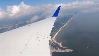 4K FULL FLIGHT Gulfport GPT  Houston IAH — Commuteair dba United Express  Embraer ERJ145 [upl. by Yentruok]