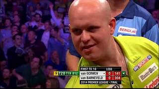 PDC REWIND  Van Barneveld v Van Gerwen  2014 Premier League Final [upl. by Ennovehc]