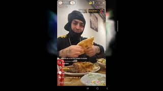 Mo Deen eats with hands in Iranian restaurant Chirps waitress Argument with Somali Modeen 191123 [upl. by Theresa880]