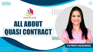 All about Quasi Contract  Indian Contract Act 1872 [upl. by Cleave]