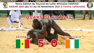 Quart de finale CEDEAO Senegal élimine la cote divoire 50  DAKAR 2021 [upl. by Norean]