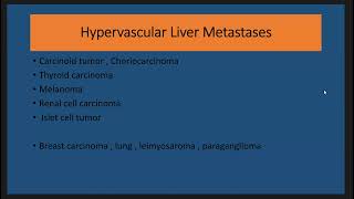 Hypervascular Liver Metastases [upl. by Wennerholn]