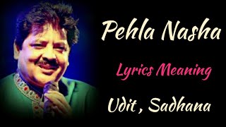 PEHLA NASHA LYRICS MEANING [upl. by Joellyn468]