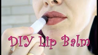 DIY Lip Balm With Tint Option 💄 Vegan 🌱 CC EN [upl. by Ahsenyl252]