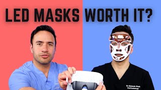 DERMATOLOGIST REVIEWS LED MASKS RED LIGHT and BLUE LIGHT [upl. by Knepper]