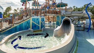 Whale Harbor Kids Water Slides at Nocatee Spray Park [upl. by Adlesirk]