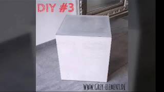 Beistelltisch  Betontisch selber machen  DIY Concrete Cube [upl. by Tnarg]