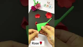 Very beautiful handmade rose flower🌹🌹🌹 [upl. by Ludie]