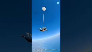 Small parachute amazingfacts trending skydiving latest short viral [upl. by Love]