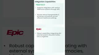 Integration Capabilities MEDITECH vs Epic [upl. by Meehar927]