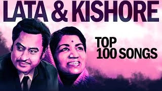 Top 100 Songs of Lata  Kishore  लाता  किशोर के 100 गाने  HD Songs  One stop Jukebox [upl. by Kurman]