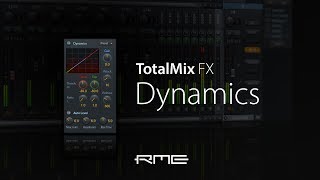 RME Audio TotalMix FX DSP  Dynamics [upl. by Acinot]