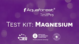 Aquaforest TestPro Magnesium test kit video tutorial [upl. by Thomasina]