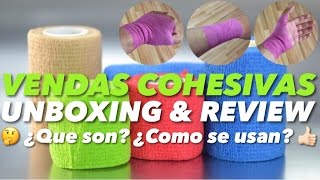 VENDAS COHESIVAS  UNBOXING REVIEW USOS [upl. by Adnohsal306]