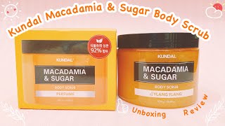 Kundal Macadamia amp Sugar Body Scrub  Unboxing and Review [upl. by Aniretac199]