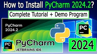 How to install PyCharm 20242 on Windows 1011  2024 Update  Complete Step by Step Installation [upl. by Enelrak441]