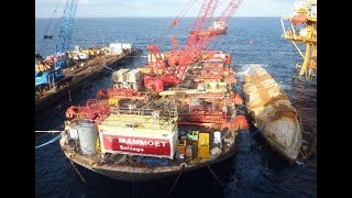 Mammoet Salvage  Wreck removal of the SSV Jupiter 1 [upl. by Goda478]