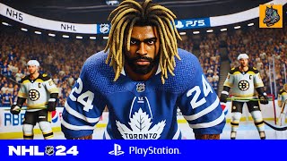 Epic Showdown Leafs vs Bruins Gameplay in HNL 24quot [upl. by Aneehsyt391]