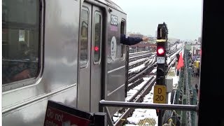 ᴴᴰ R62A 7 Train takes a CallOn at 74th Street [upl. by Tonneson718]