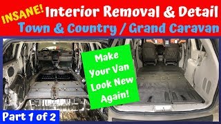 Interior Removal amp Detail Pt 1 Grand Caravan Town amp Country [upl. by Aivul]