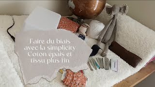 DIY Faire du biais avec la Simplicity 😻 [upl. by Herculie28]