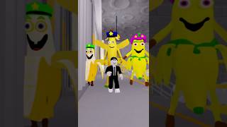 NEW Banana Family Escape Obby roblox shorts [upl. by Aerdnaid]