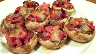 Champiñones rellenos al horno  Recetas fáciles ✅ [upl. by Jea]