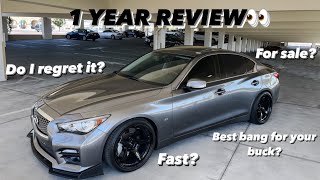 1 YEAR REVIEW OF MY INFINITI Q50s  BEST DAILY DRIVER FOR THE [upl. by Ahsrop]