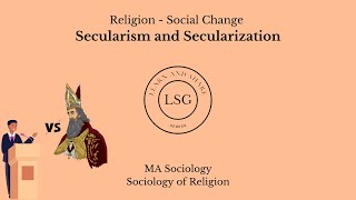 Secularism and Secularization  Religion Social Change  Sociology  English Malayalam [upl. by Euqinobe]