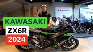 KAWASAKI ZX6R 2024 SRP 707000 SPECSREVIEW SOUND CHECK KIRBY MOTOVLOG [upl. by Enyahc]