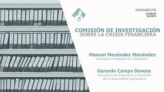 Comisión de Investigación sobre la crisis financiera de España 09052018 [upl. by Boff875]