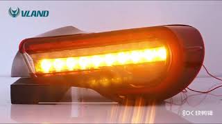 VLAND LED Tail Lights For Toyota GT86  Subaru BRZ  Scion FRS [upl. by Aratak]