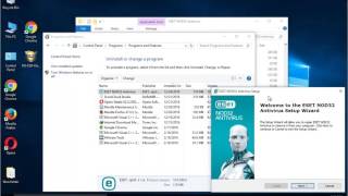 Uninstall ESET NOD32 Antivirus 10 on Windows 10 [upl. by Kenyon697]