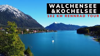 102 KM Rennradtour von GarmischPartenkirchen zum Walchensee und Kochelsee  Kesselbergstraße [upl. by Ariayek]