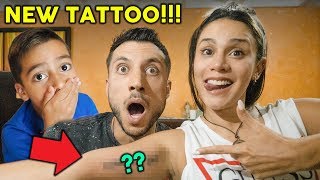 SURPRISING MY FAMILY WITH A TATTOO EPIC REACTION  The Royalty Family [upl. by Dearman773]