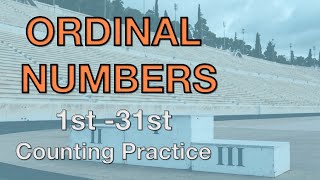 Ordinal numbers in English 131 counting practice [upl. by Kcirdde]