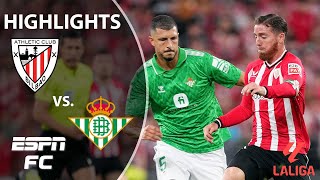 🚨 COMEBACK VICTORY 🚨 Athletic Club vs Real Betis  LaLiga Highlights  ESPN FC [upl. by Nitsrek]