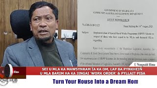 SEI U MLA KA MAWSYNRAM ÏAKA OM LAP BA PYNKHEIÑ U MLA BARIM HA KA JINGAI WORK ORDER amp PYLLAIT PISA [upl. by Felike660]