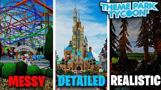 10 Types of Parks in Theme Park Tycoon 2 [upl. by Cardwell]