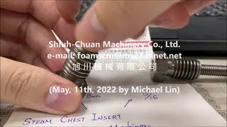 EPS Shape Molding Machine Steam Chest Insert with 8mm amp 516 bolt testing video cross test [upl. by Jablon]