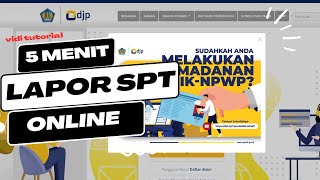 Cara Lapor SPT Tahunan Pribadi Online Tutorial Efiling 2024 [upl. by Airetnohs]