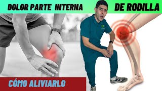 Cómo quitar el dolor de la parte interna de la rodilla con 4 movimientos [upl. by Hagai]