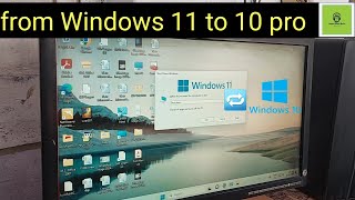 windows 11 to windows 10 pro [upl. by Arodasi92]